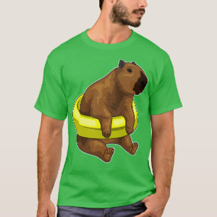 T-shirt Capybara Natation Lifebuoy