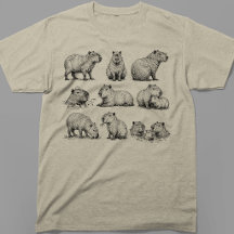 Capybara Onsen de Printemps Vintage Chill Croquis