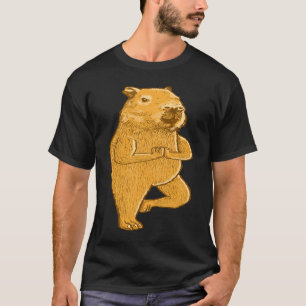 T-shirt Capybara pose de yoga Sport exercices de fitness