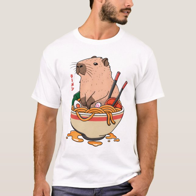 T-shirt Capybara Ramen (Devant)
