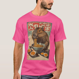 T-shirt Capybara Ramen japonais
