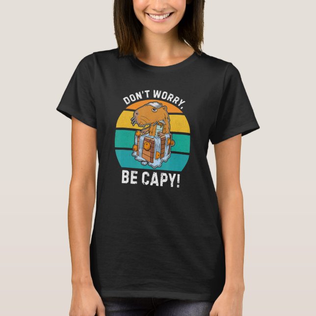 T-shirt Capybara Rodent Cute Pet 8 (Devant)