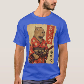 T-shirt Capybara Samouraï drôle