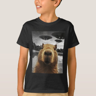 T-shirt Capybara Selfie Funny Xmas Animal Graphisme Capyba