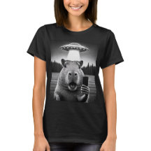 Capybara Selfie Ufo Invasion Mème Drôle Femmes