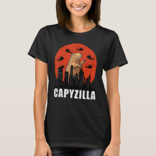 T-shirt Capybara Shirt Funny Capybara Rodent Capyzilla Fun