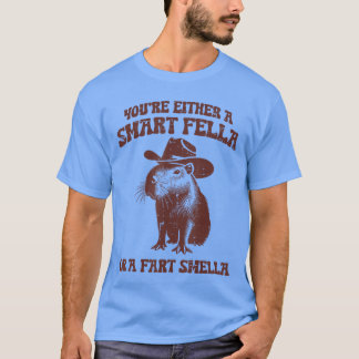 T-shirt Capybara Soit Intelligent Mec Fart Odeur Drôle Hom