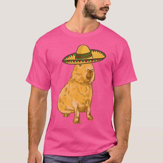 T-shirt Capybara Sombrero (Devant)