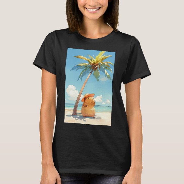 T-shirt Capybara sous les tropiques (Devant)
