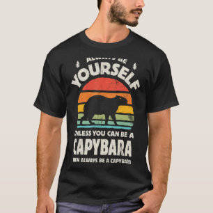 T-shirt Capybara Soyez toujours rétro Vintage 60s les anné