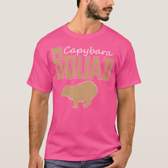 T-shirt Capybara Squat Funny Capybara (Devant)