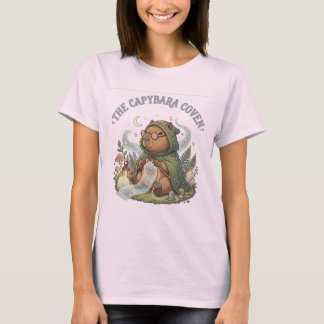 T-shirt Capybara Tricotant Chemise Confort Cottagecore T-S