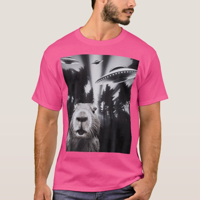 T-shirt Capybara Ufo (Devant)