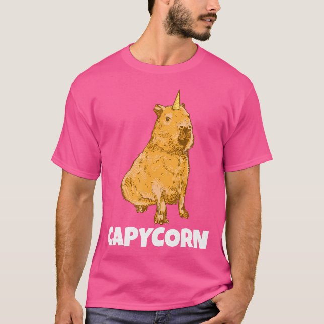 T-shirt Capybara Unicorn Funny Capycorn (Devant)