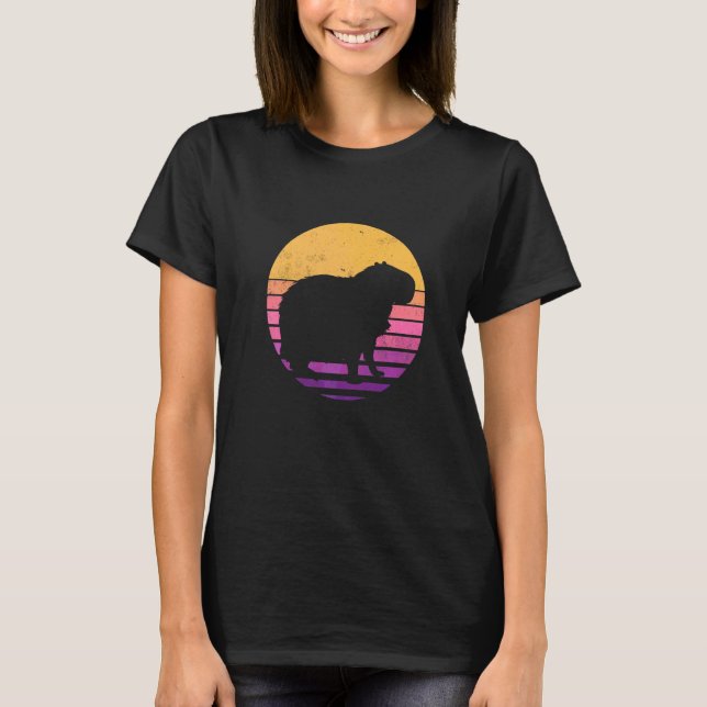 T-shirt Capybara Vintage  1 (Devant)