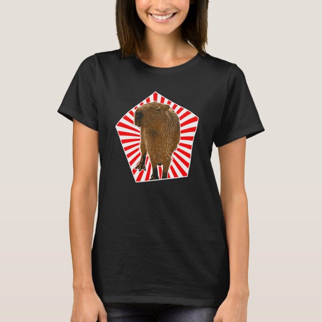 T-shirt Capybara Vintage Capybara (Devant)