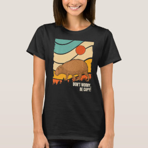 T-shirt Capybara Vintage Retro Style animal Ne vous inquié