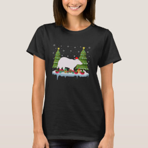 T-shirt Capybara Xmas L'Éclairage des arbres Hommes Femmes