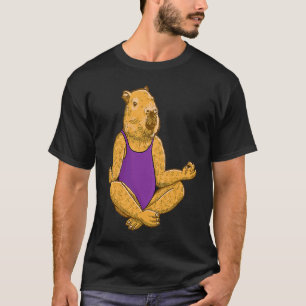 T-shirt Capybara Yoga pose Méditation Exercices d'entraîne