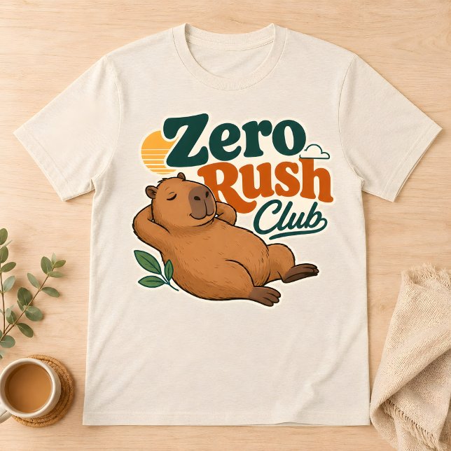 T-Shirt Capybara Zero Rush Club Relâché Rétro (Créateur téléchargé)