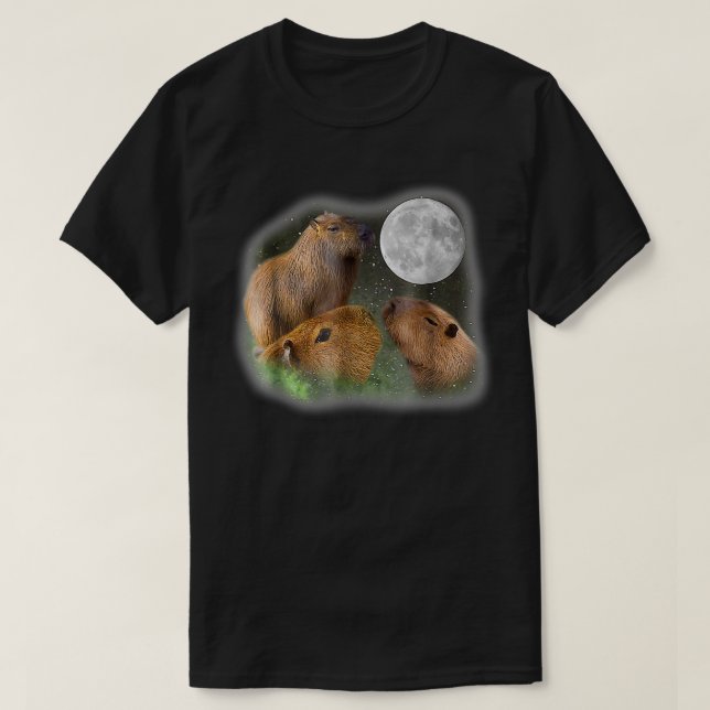 T-shirt Capybaras à trois lunes (Design devant)
