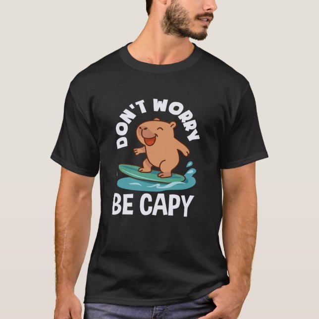 T-shirt Capybaras Mignon Drôle Animal (Devant)