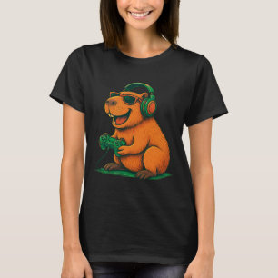 T-shirt Capyra Vidéo Drôle De Jeu De Jeu Vidéo Amateur D'a