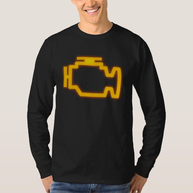 T-shirt Car Check Engine Light (Devant)