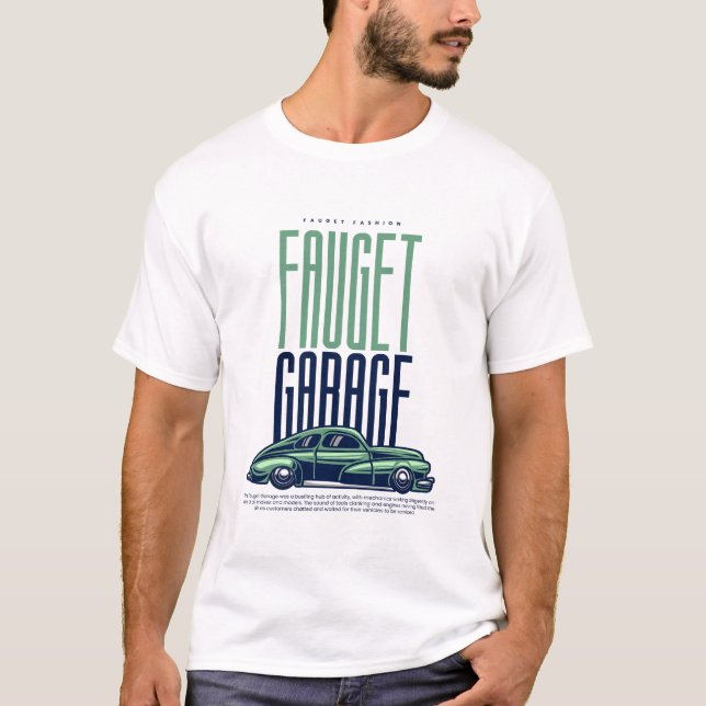 T-shirt Car Engine Heartbeat Loud (Devant)