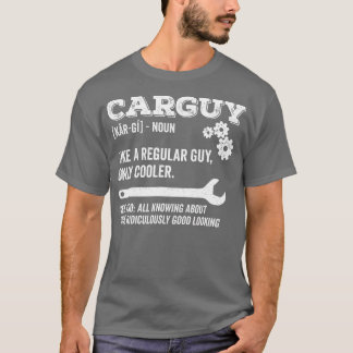 T-shirt Car Guy Funny Définition Fête des pères foncée