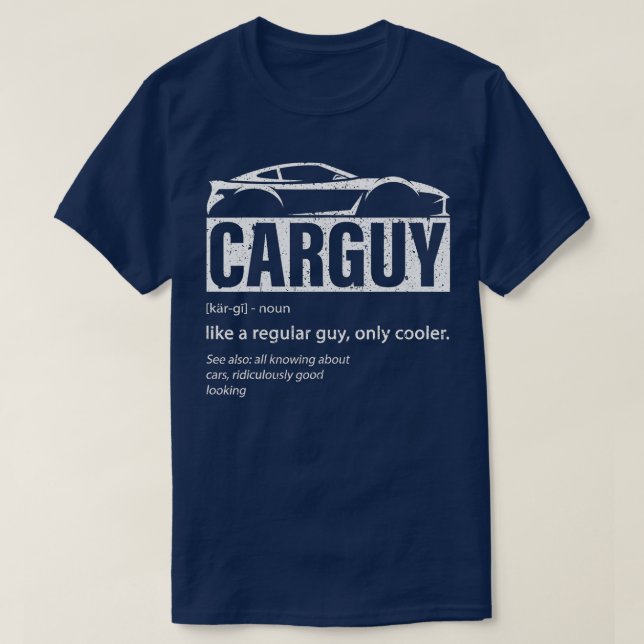 T-shirt Car Guy Sport Voiture Amoureux Funny Voiture Guy D (Design devant)