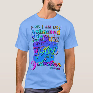 T-shirt Car je n'ai pas honte de l'écriture chrétienne