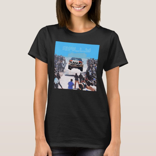 T-shirt Car Street DriftING Race group b era 4wd art portr (Devant)