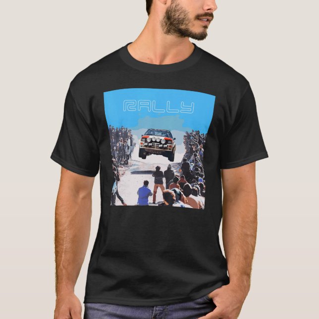 T-shirt Car Street DriftING Race group b era 4wd art portr (Devant)