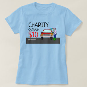 T-shirt Car Wash Design, Charity Car Wash Event