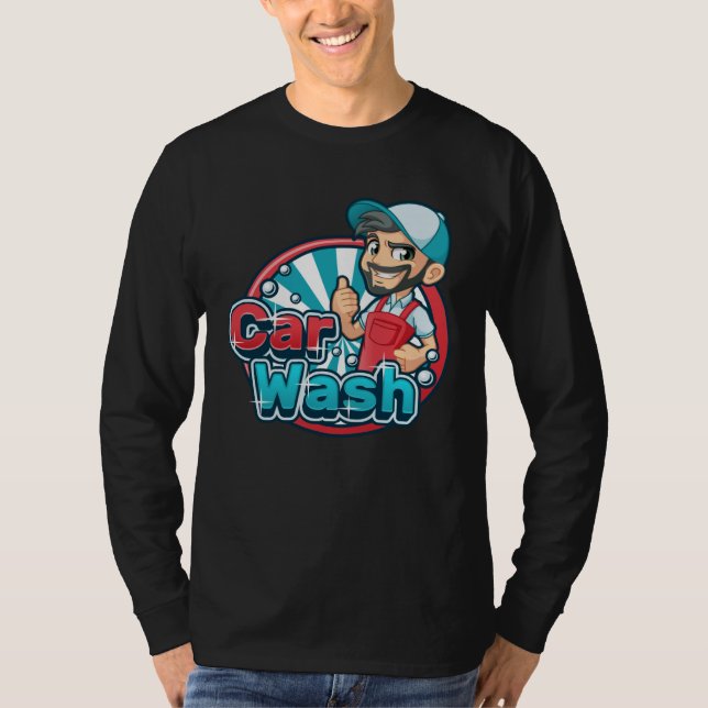 T-shirt Car wash employee car wash worker designer car was (Devant)