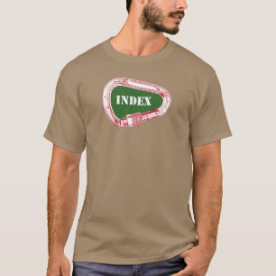 T-shirt Carabiner d'Escalade d'index