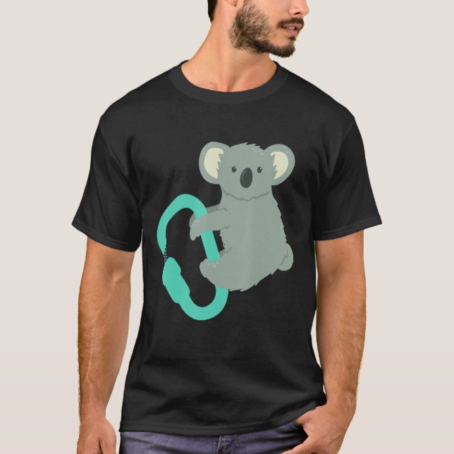 T-shirt Carabiner Koala Bouldering Koala Bear (Devant)
