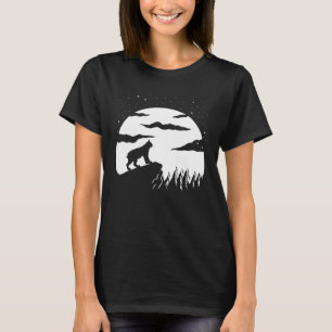 T-shirt Caracal Lune Sauvage Galaxie Nuit Caracal Chat Lyn