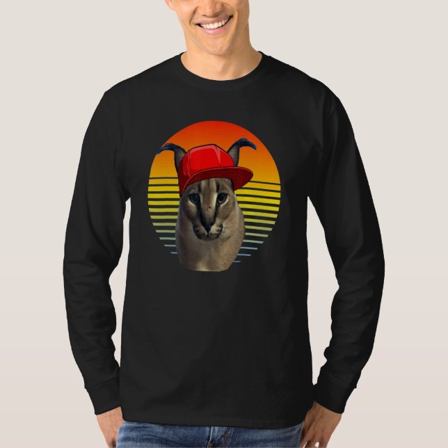 T-shirt caracal meme cat (Devant)