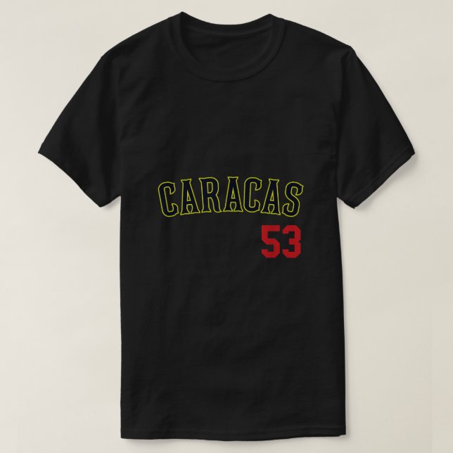 T-shirt Caracas Baseball Jersey Franela Beisbol Venezuela (Design devant)