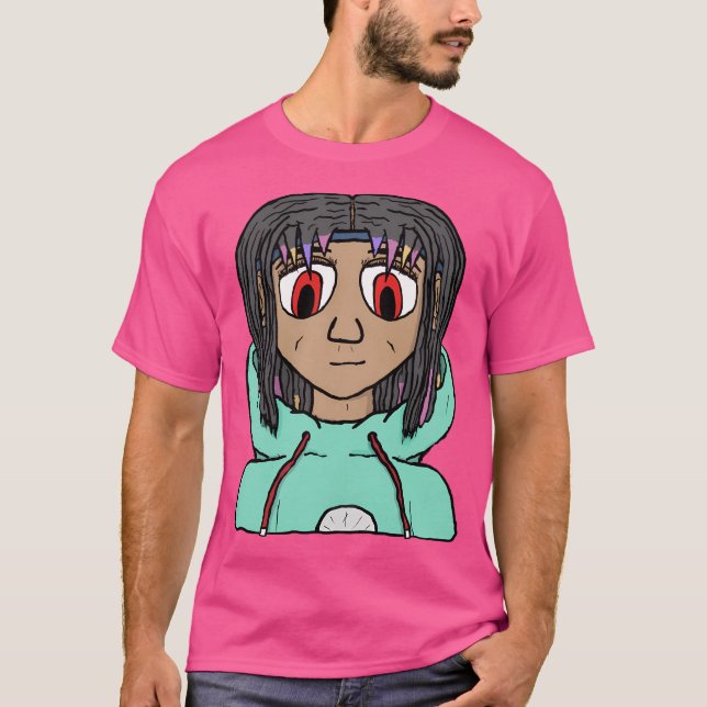 T-shirt Caractère Ado Anime (Devant)