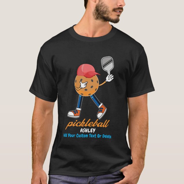 T-shirt Caractère amusant de Pickleball (Devant)