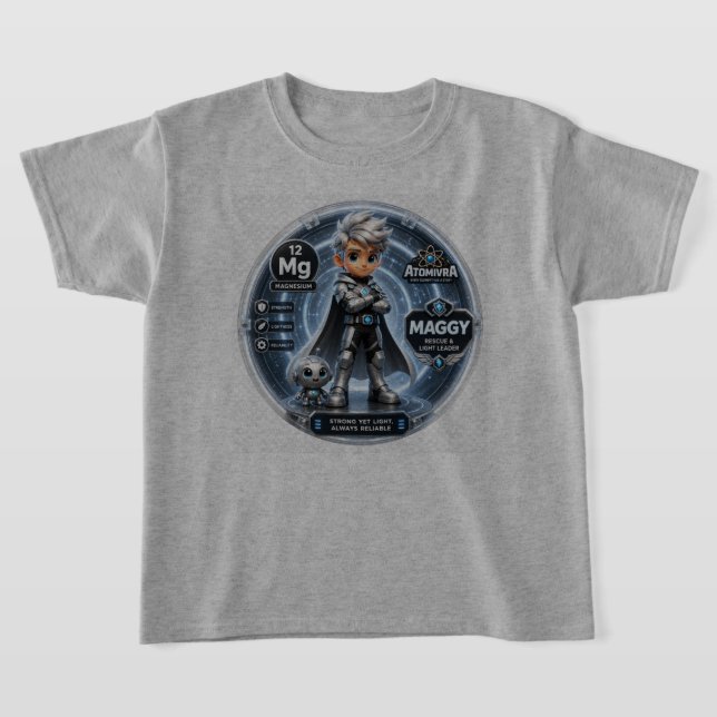 T-shirt Caractère ATOMIVRA Magnésium  (Poser)