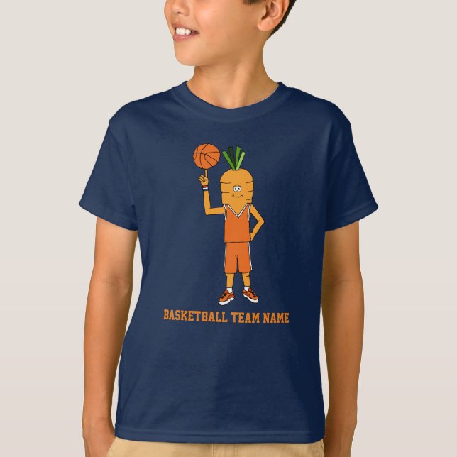 T-shirt Caractère de basket-ball pour enfants avec nom d'é (Devant)