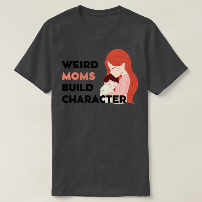 T-shirt Caractère de construction des mamans super 160 (Design devant)