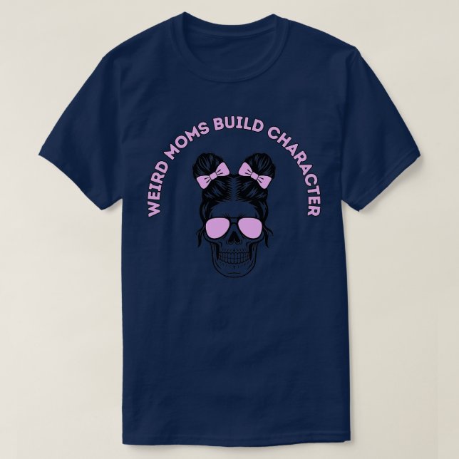 T-shirt Caractère de construction super des mamans bizarre (Design devant)
