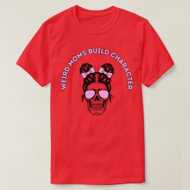 T-shirt Caractère de construction super des mamans bizarre (Design devant)