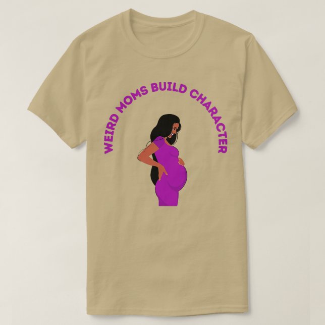 T-shirt Caractère de construction super des mamans bizarre (Design devant)