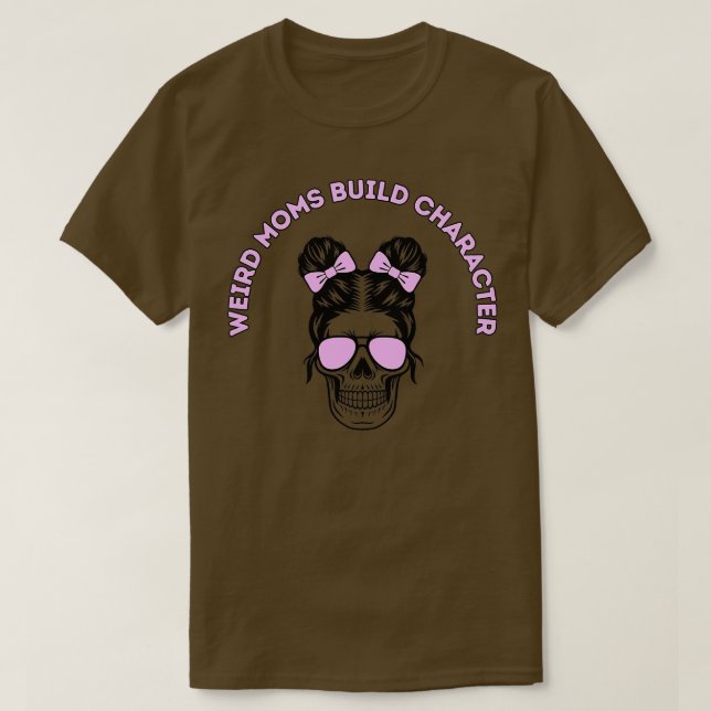 T-shirt Caractère de construction super des mamans bizarre (Design devant)